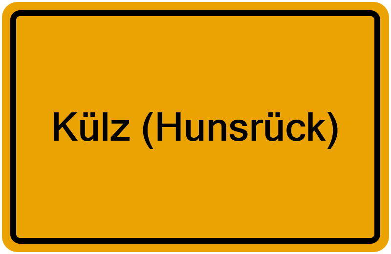 Handelsregisterauszug Külz (Hunsrück)